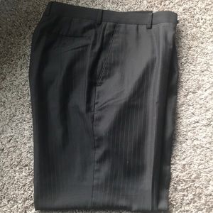 Men’s Black Pinstripe Dress Pants 36 x 32